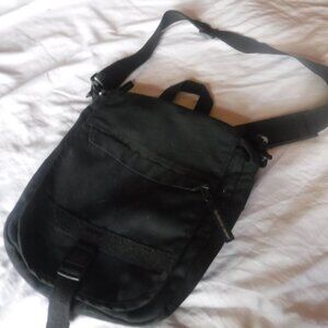The Nature Company black Canvas Satchel Bag 10 x 12 x 2 pre Owned